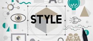 Diverses formes, pyramide, cercles, ovale, &oelig;il...représentant un style abstrait