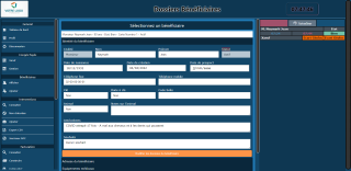 Interface d&rsquo;une application: partie gestion des bénéficiaires