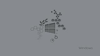 Logo Microsoft en emprunte 3D sur fond gris